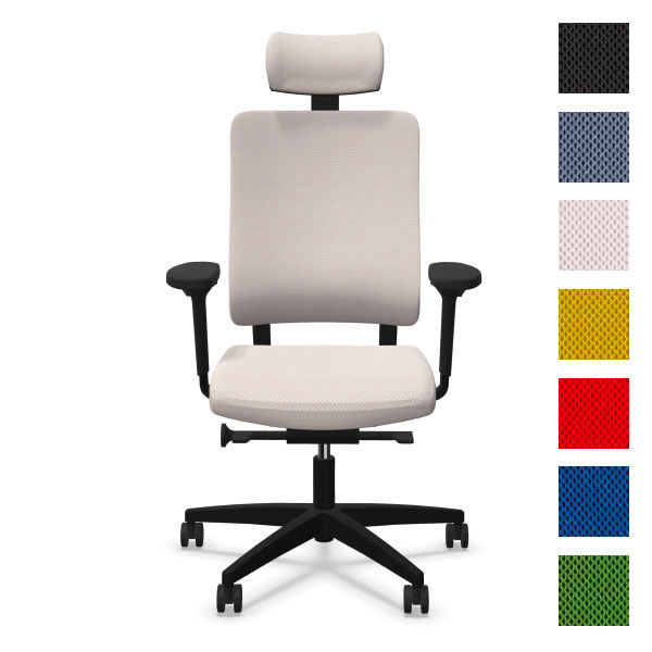 Chaise de bureau sans accoudoirs tissu vert sur CDC Design