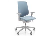 Chaise ergonomique blanche tapissé LightUp 9