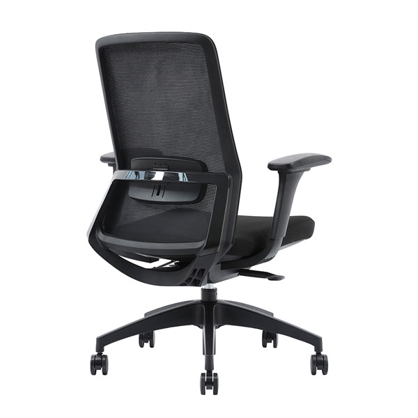 Chaise ergonomique avec soutien lombaire Polar noir - OfficePro - Prosiege