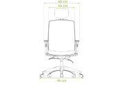 Fauteuil ergonomique blanc avec têtière Scott 6